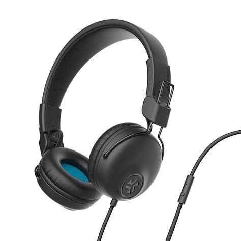 JLab Audio Studio Wired Headphones, On-Ear & Over-Ear, Foldable, Black ...