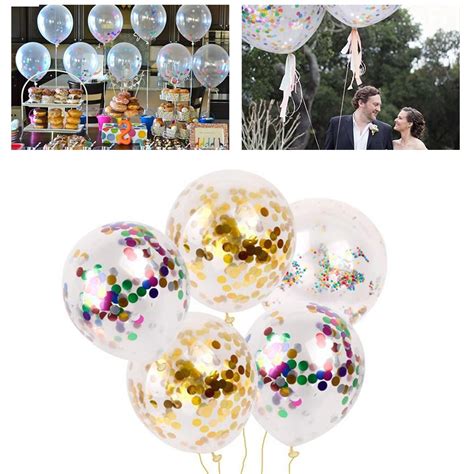 12 Goud Confetti Folie Latex Ballonnen Verjaarda Grandado