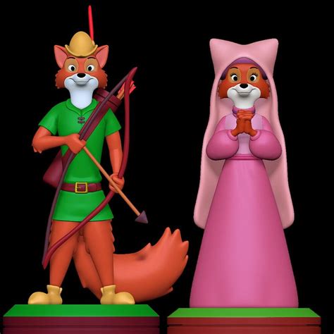 Robin Hood And Maid Marian Robin Hood 1973 3D Model By SillyToys