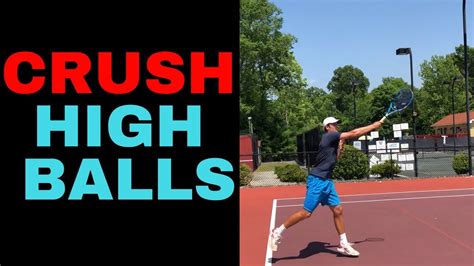 How To Handle High Balls In Tennis On Forehand And Backhand Part