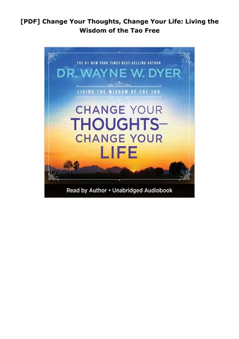 Change Your Thoughts And Change Your Life 6