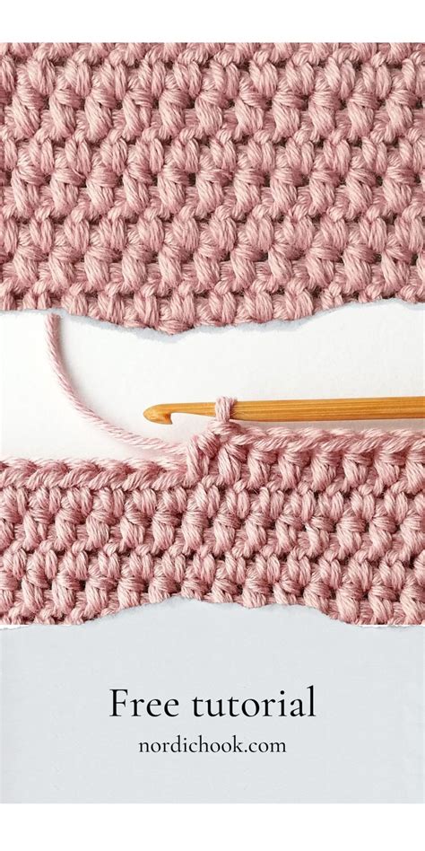 The Wide Half Double Crochet Nordic Hook Free Crochet Stitch Tutorial