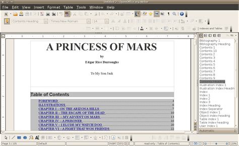 How To Create A Table Of Contents In Openoffice Libreoffice 9 Steps Instructables