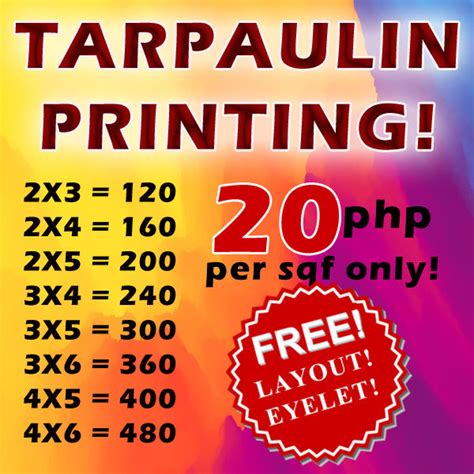 Tarpaulin Printing With Free Layout Party Needs Banner Lazada Ph