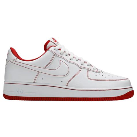 Nike Air Force 1 07 Contrast Stitch White University Red For Sale