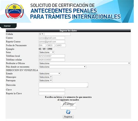 Antecedentes Penales Venezuela