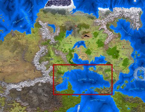 Azure Sea Geographic Location In World Of Greyhawk World Anvil