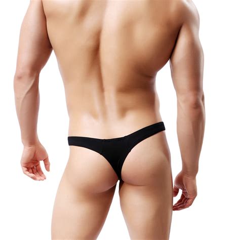 Men S Modal Comfortable G String Thongs Sexy Low Rise Bikini Briefs Underwear Pack Of L Pcs