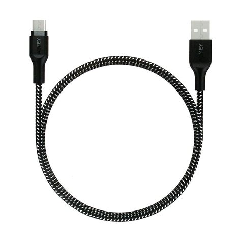 Order Aukey Braided Nylon Usb To Micro Usb Cable Ft M Black