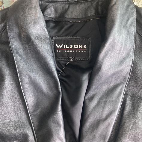 Vintage Wilsons Leather Trench Coat In Excellent Depop