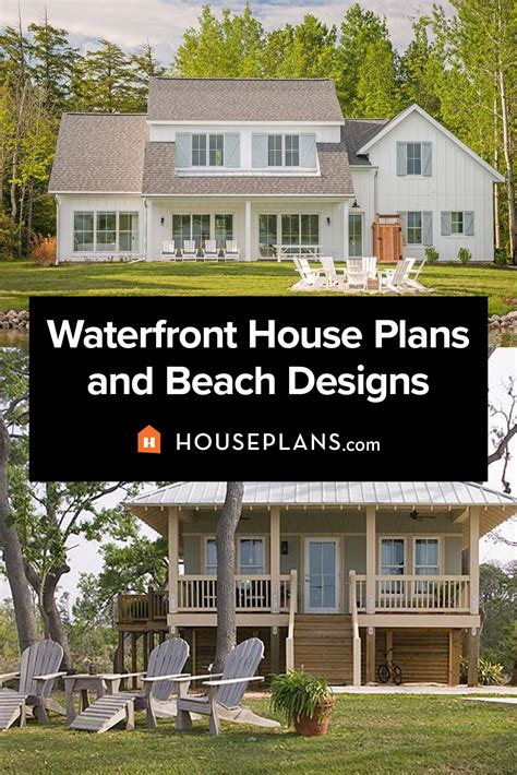 Vacation Home Plans: Waterfront House Plans Collection | Beach house ...