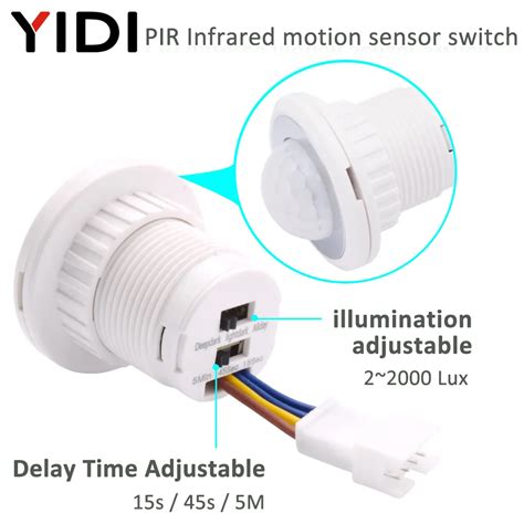 Luz Pir Infravermelho Sensor De Movimento Ir Detector Interruptor