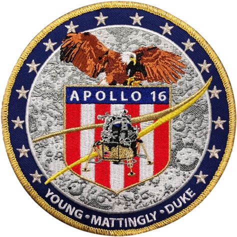 Apollo 16 Commemorative Mission Space Patches