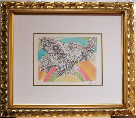 Sold Price Pablo Picasso Dove Flying Rainbow Signed Litho October 3 0114 4 00 Pm Edt