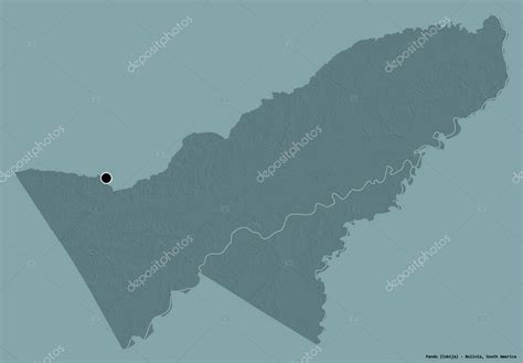 Forma De Pando Departamento De Bolivia Con Su Capital Aislada Sobre