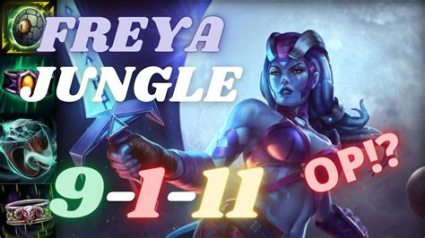 Jungle Freya Is Overpowered Smite Conquest Gameplay Smite Jungle