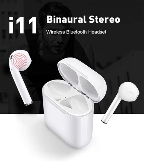 I11 Tws Mini Bluetooth Earbuds Wireless Earphones Stereo Touch Control With Mic Dropshipper