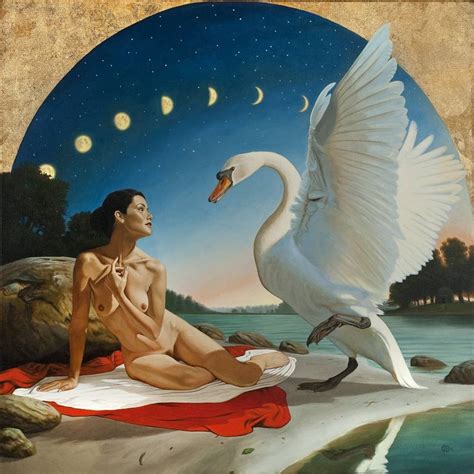 Leda And The Swan Painting