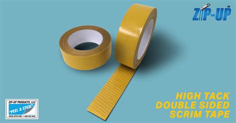 Double Sided Scrim Tape By Zip Up Products Llc Professional Grade