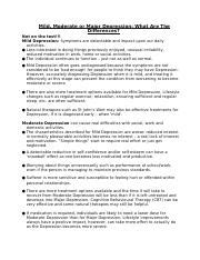 Mild moderate severe Depression Differences - Mild Moderate or Major Depression: What Are The ...