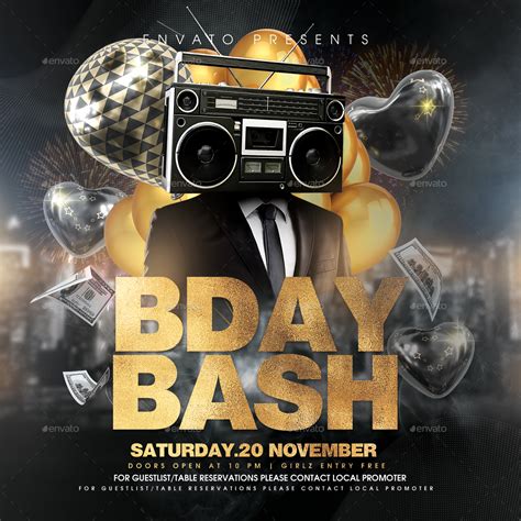 Birthday Bash Print Templates Graphicriver