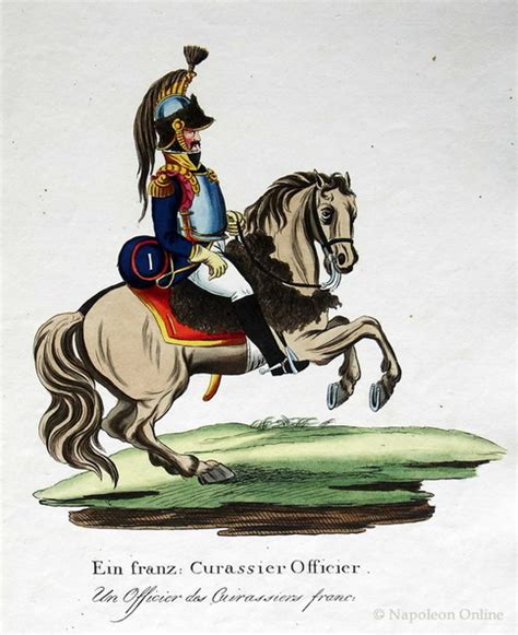 Kürassiere Offizier Tafel 11 Uniformen der Epoche 1792 bis 1815