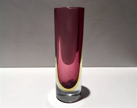 Pink Flavio Poli Murano Glass Vase For Sale At 1stdibs