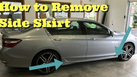 Honda Accord How To Remove Take Off Factory Side Skirt