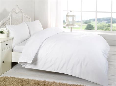 Duvet Cover Egyptian Cotton T-200 White Hotel Bedding - Hotel Bedding