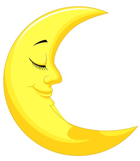 Cute Yellow Moon Png Clipart Picture Moon Cartoon Moon Drawing Moon