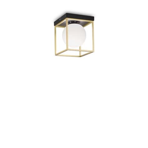 Ideal Lux Lingotto Single Light Semi Flush Ceiling Fitting In Matt