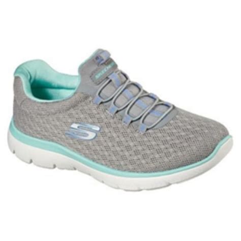 Women S Skechers Summit Passion Up Grey Green Shoes Offer At Totalsports