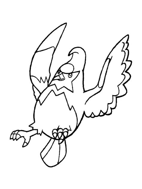 Staravia Pokemon Coloring Page Sexiz Pix