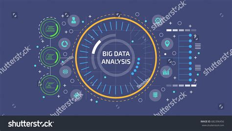 Creative Vector Illustration Big Data Analysis Stock Vector Royalty Free 682396456 Shutterstock