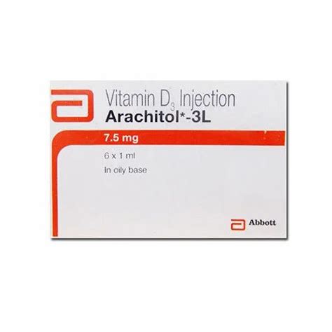 Vitamin D Injection Arachitol Packaging Size 6x1 Ml At ₹ 493box In