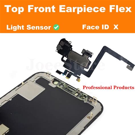 JoeeStore Top Front Earpiece Flex Cable For IPhone 11 12 Pro Max X XS