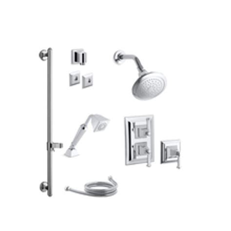 Kohler Memoirs Thermostatic Shower System With Single Function Shower Head Hand Shower Slide