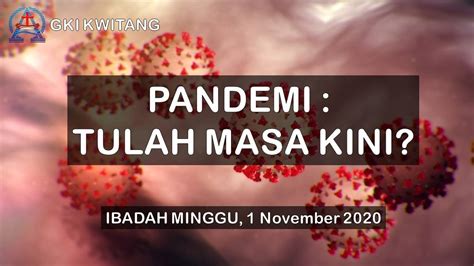 Ibadah Keluarga Minggu Gki Kwitang November Youtube