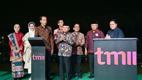 Resmikan Revitalisasi Tmii Presiden Yakini Tmii Jadi Ikon Besar