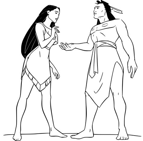 Pocahontas Coloring Pages Printable Sheets Simple To Draw Easy