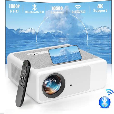 HYTOBP Vidéoprojecteur 5G WiFi Bluetooth Keystone Projecteur 4K