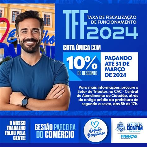 Prefeitura De Senhor Do Bonfim Informa Sobre Desconto Na Taxa De