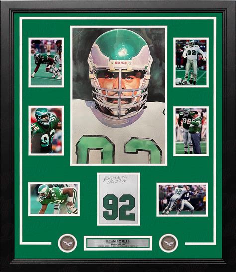 Reggie White Philadelphia Eagles Framed Football Collage with ...