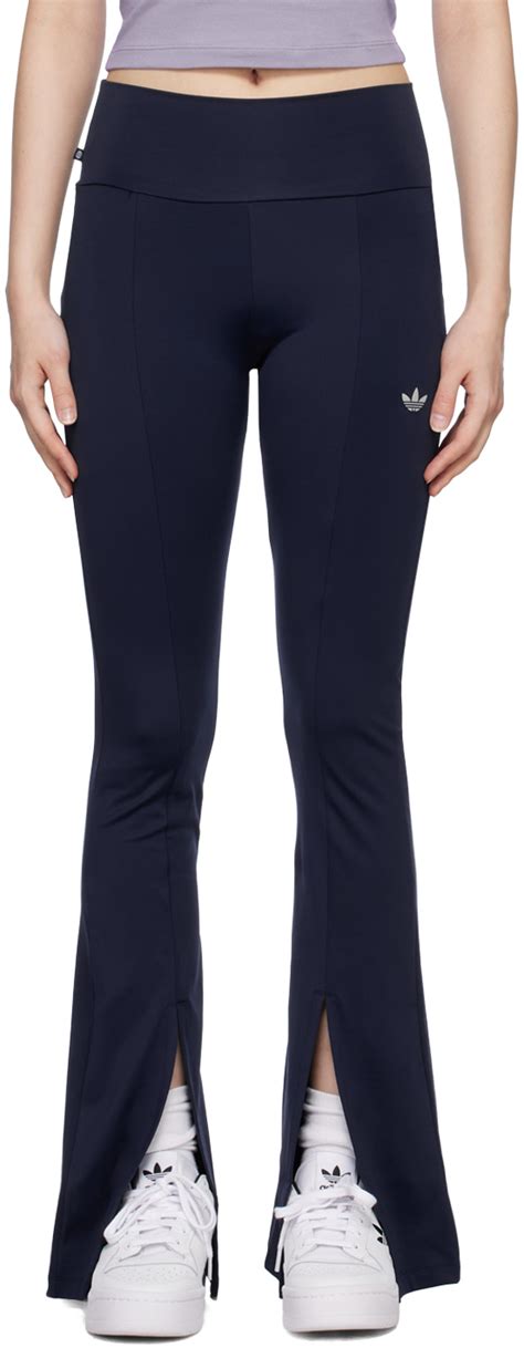 Adidas Originals Navy Flared Leggings Adidas Originals