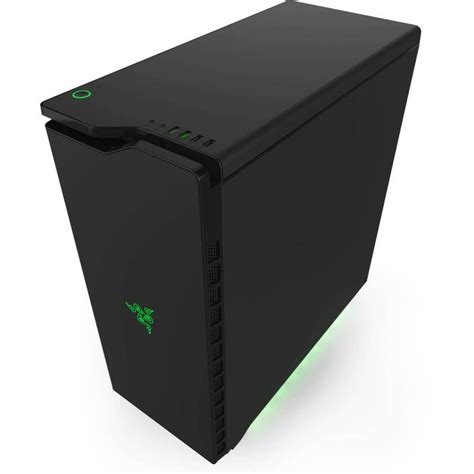 Nzxt H440 2015 Razer Edition Windowed Mid Tower Case Blackblack Ca