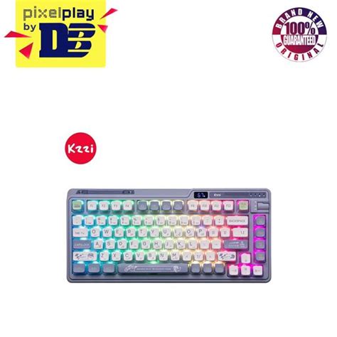 Kzzi K Pro Tri Mode Rgb Keys Hot Swappable Mechanical Keyboard Knight Gray Moment Linear