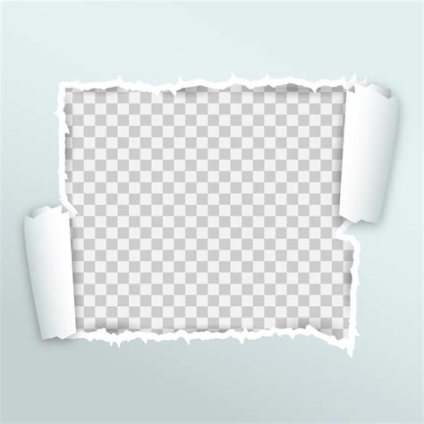 Premium Vector Realistic Torn Paper Frame