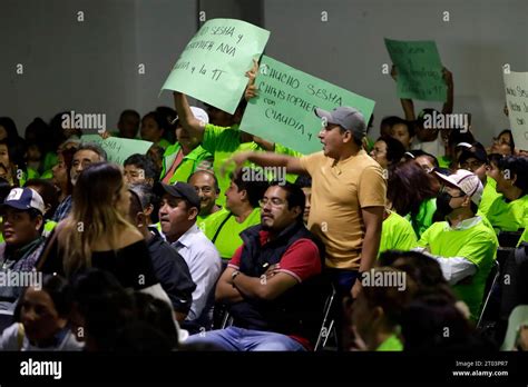 Ciudad de México México 2023 de octubre Militantes del Partido Verde