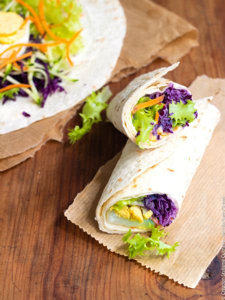 Wrap sans gluten de légumes et oeufs Ma Vie Sans Gluten