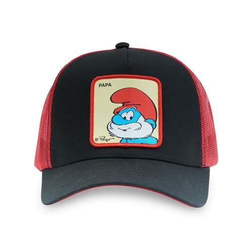 CAPSLAB The Smurfs Papa Smurf Snapback Trucker hat